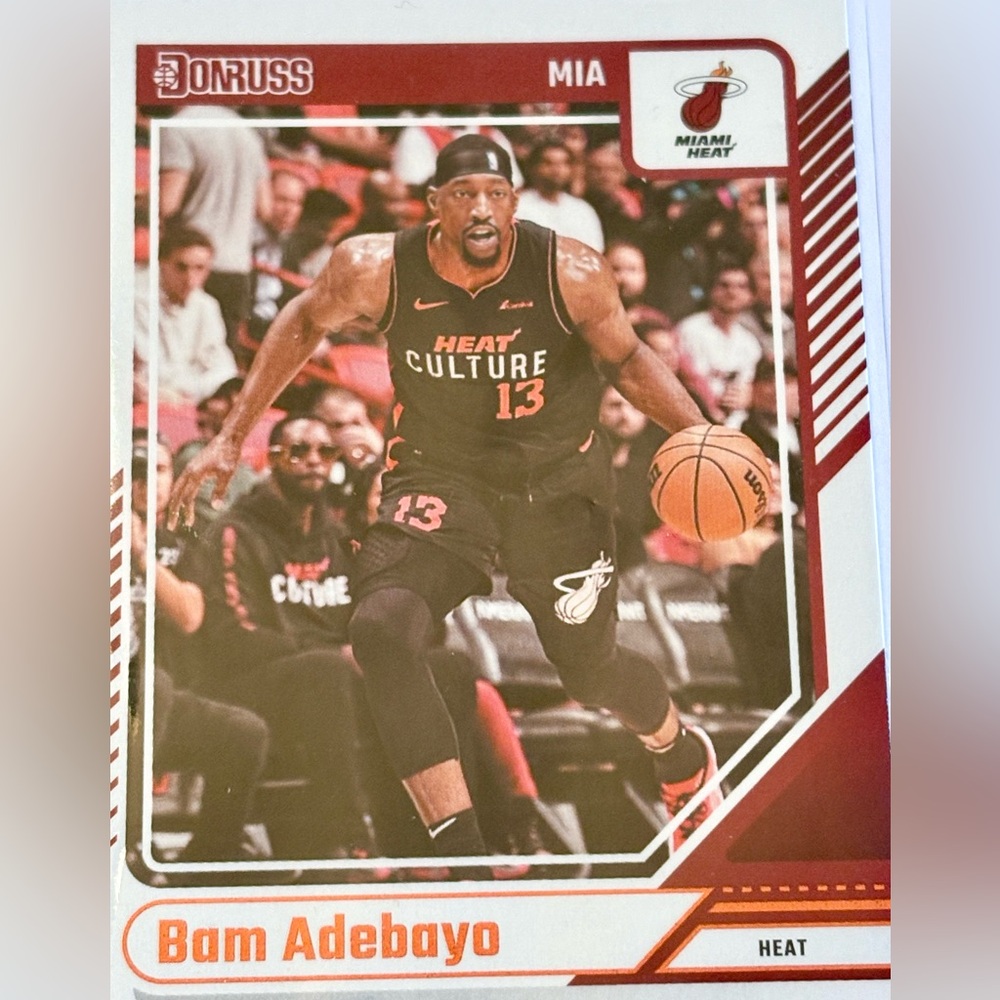 Bam Adebayo Basketball Card Miami Heat Donruss Panini #92